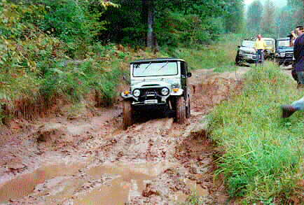 PJ-mud1.jpg  PJ gets started in the
mud.